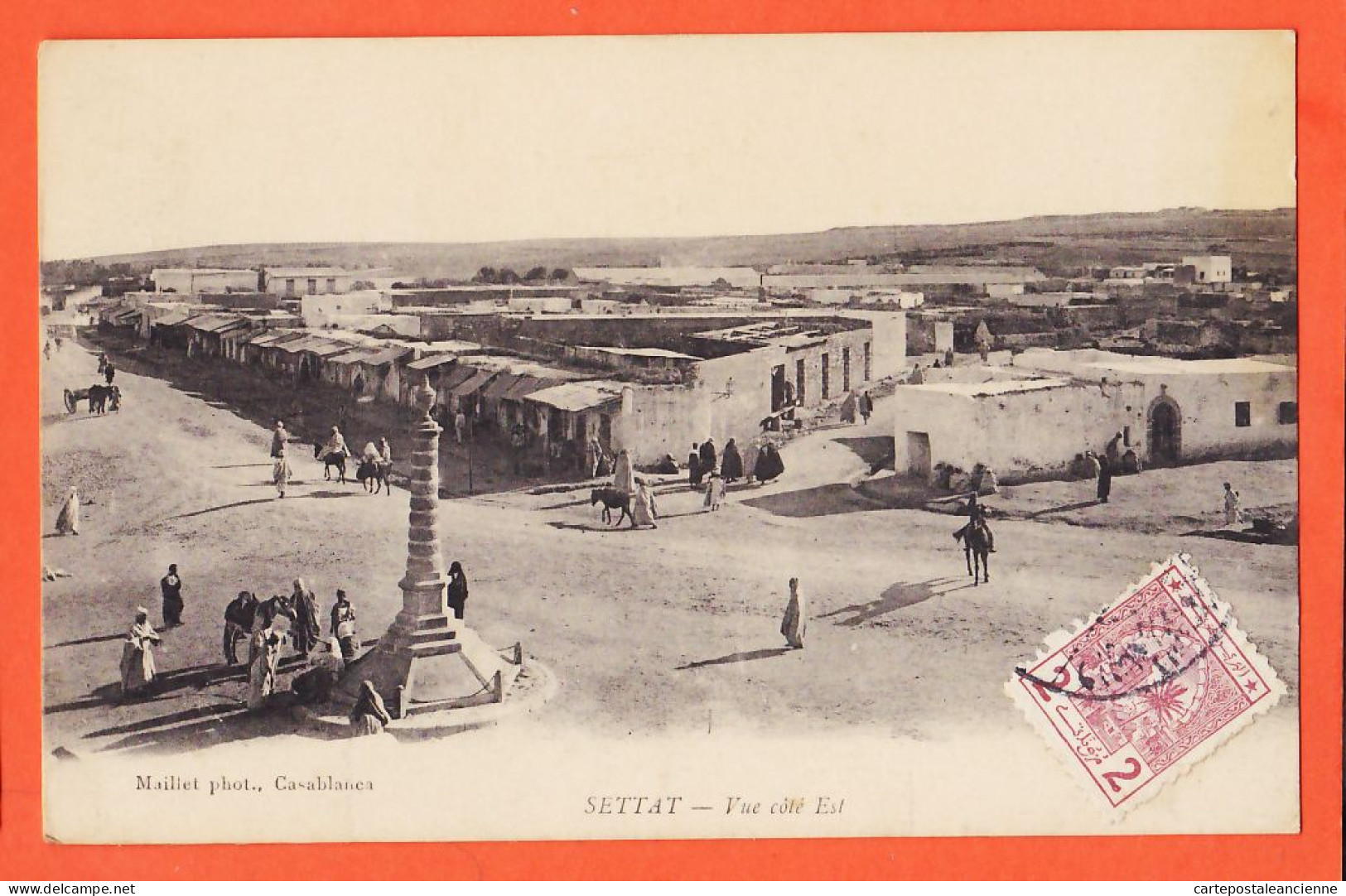 35876 / SETTAT Maroc Monument Du Capitaine LOUBET( Né à VIELMUR  81-Tarn) Vue Coté Est 1910s Photo MAILLET Casablanca - Autres & Non Classés