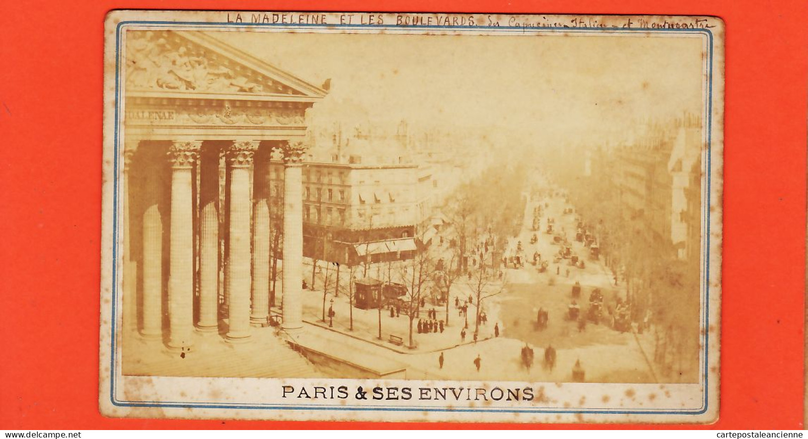 35679 / PARIS Et Ses Environs 1900s La MADELEINE Et Boulevards Des CAPUCINES Et Des ITALIENS Et MONTMARTRE - Anciennes (Av. 1900)