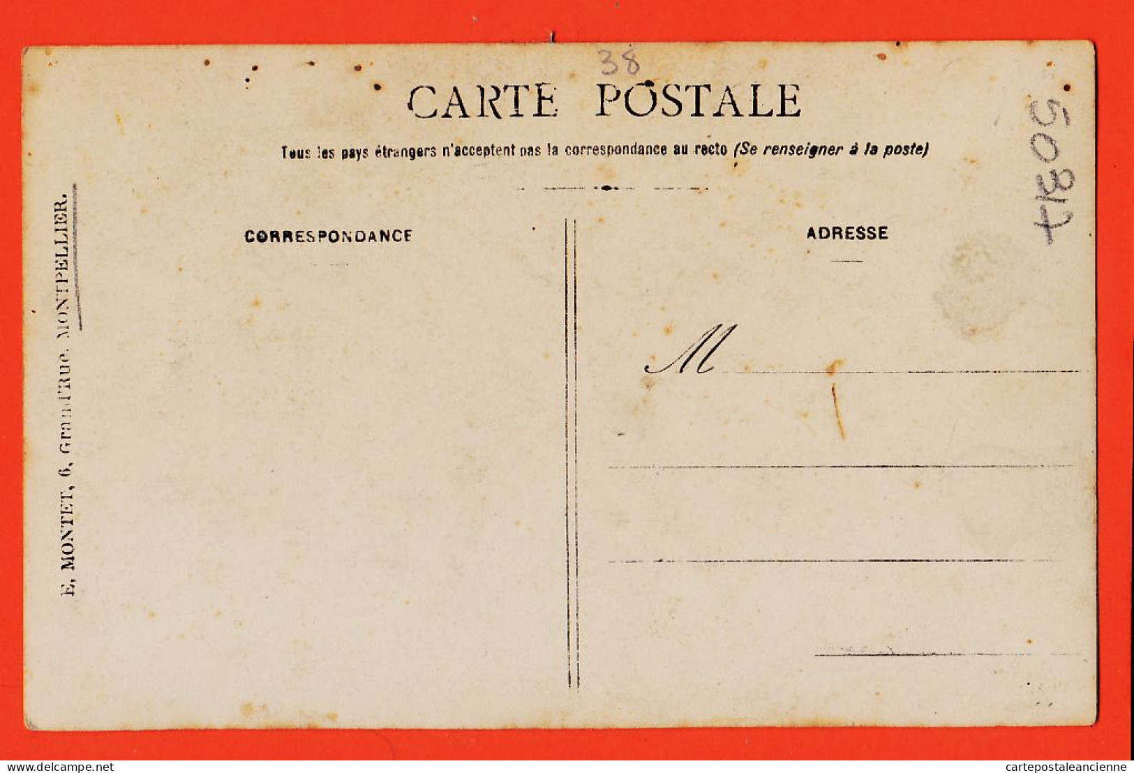 35810 / Rare MONTPELLIER Souvenir Départ GUERRE 27 Aout 1914 Youpi ! Gnole Café Carte-Photo MONTET 6 Grand'Rue  - Montpellier