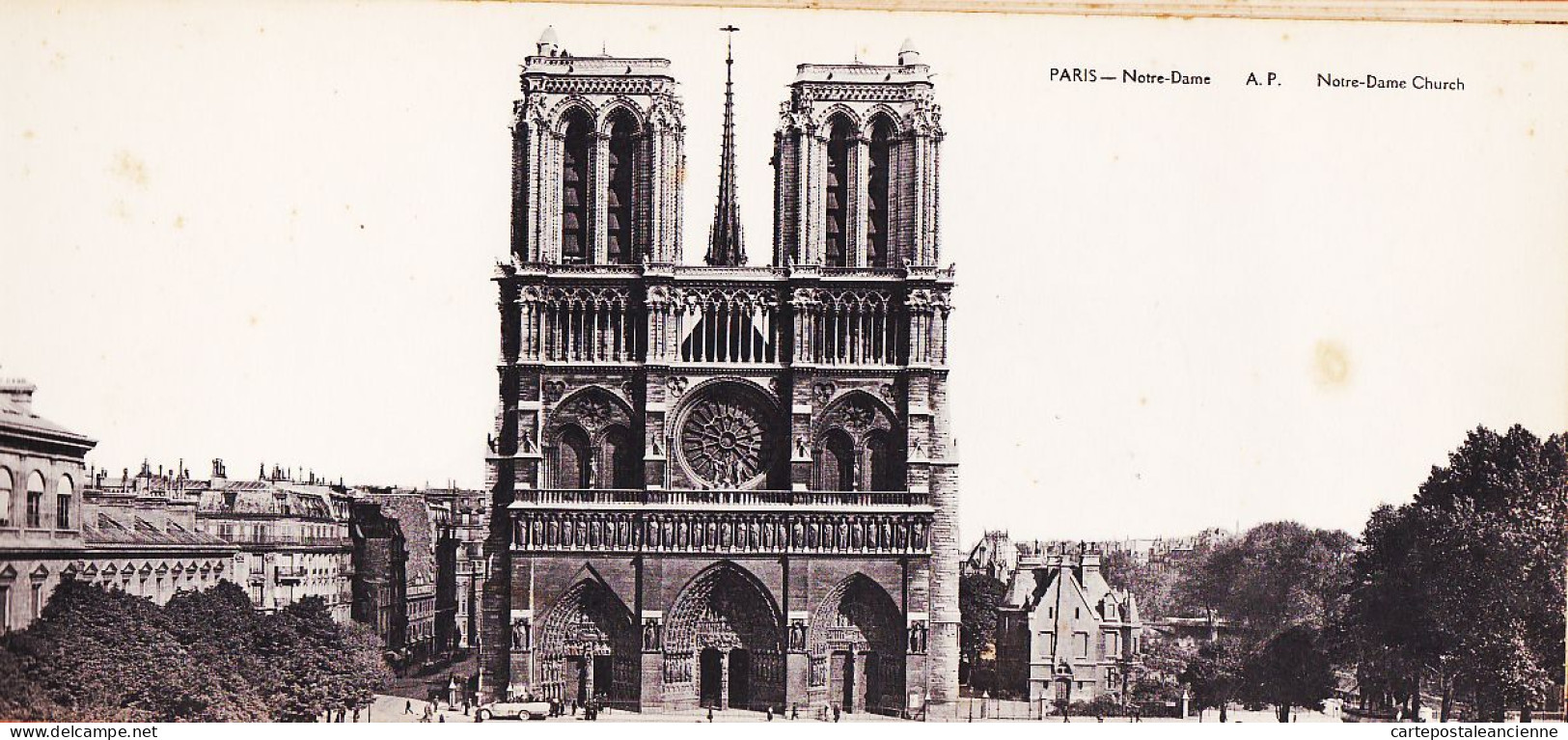 35689 / PARIS 1920 Album Complet De Vues Artistiques Et Panoramique  30x12 Cm Notices English French PAPEGHIN - Panoramic Views