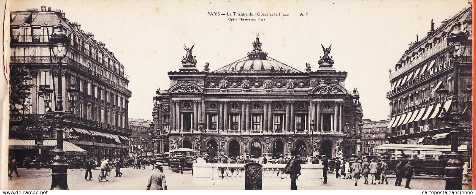 35689 / PARIS 1920 Album Complet De Vues Artistiques Et Panoramique  30x12 Cm Notices English French PAPEGHIN - Multi-vues, Vues Panoramiques