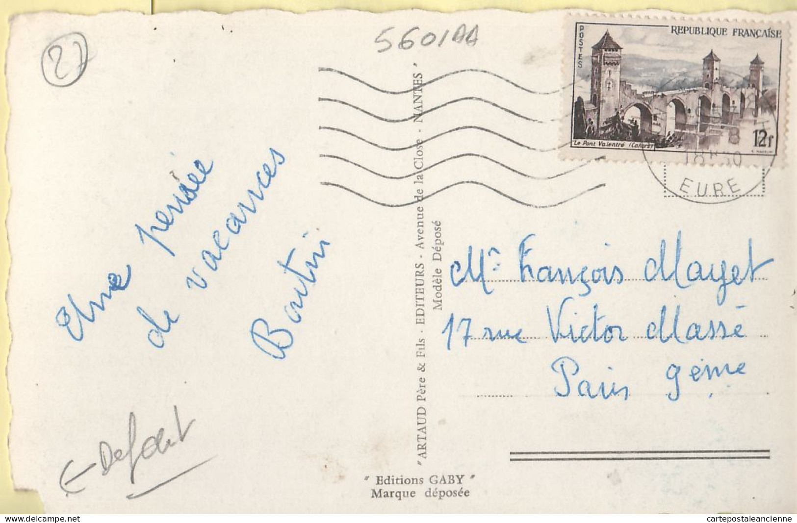 35960 / PONT De L'ARCHE Eure Multivues Postée 29.08.1957 - ARTAUD GABY - Pont-de-l'Arche