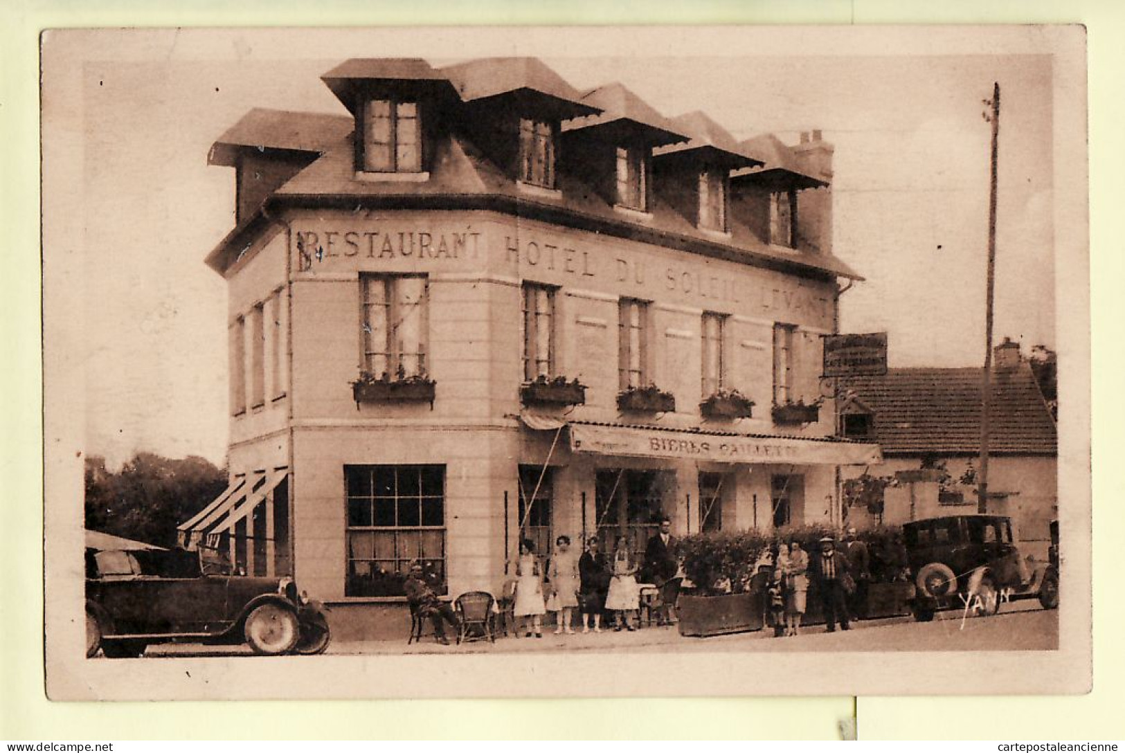 35946 / PACY-sur-EURE Café Hotel Restaurant SOLEIL LEVANT Propriétaire LAZARE Garage Location Automobiles 1930s - Pacy-sur-Eure