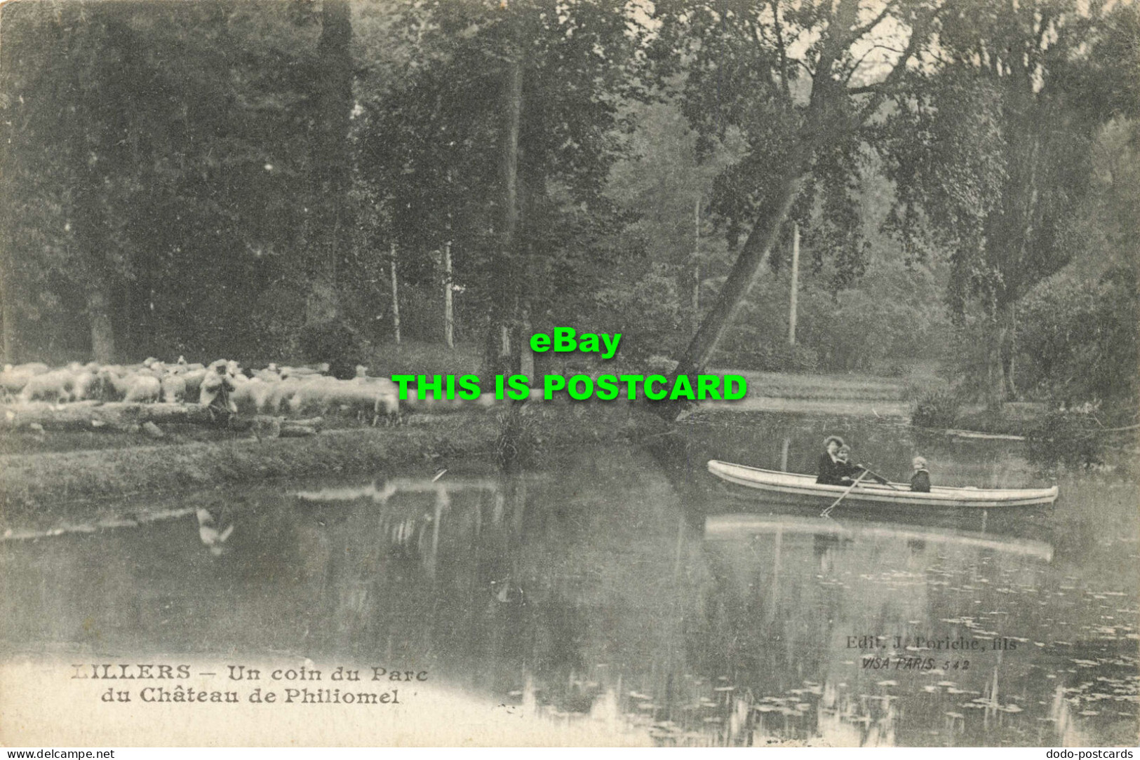 R587365 Lillers. Un Coin Du Parc Du Chateau De Philiomel. J. Poriche. 542. 1919. - Monde