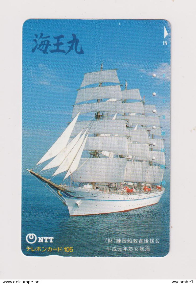 JAPAN  - Sailing Ship  Magnetic Phonecard - Japon