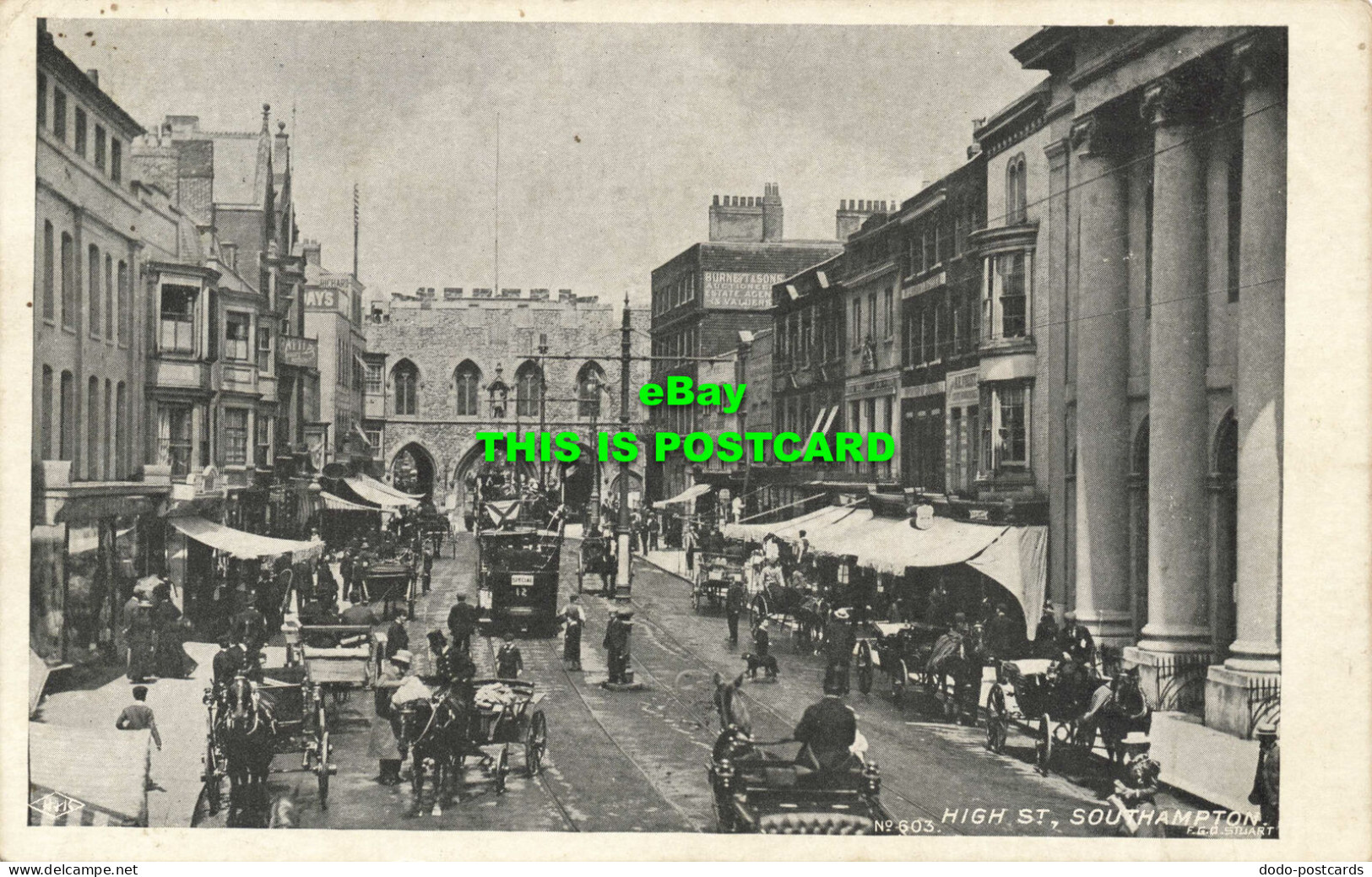 R587382 No. 603. High St. Southampton. F. G. O. Stuart. 1905 - Monde