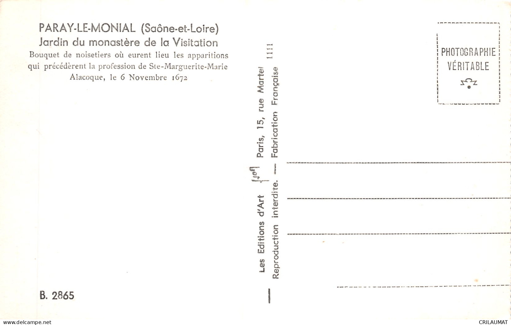 71-PARAY LE MONIAL-N°T5167-D/0061 - Paray Le Monial