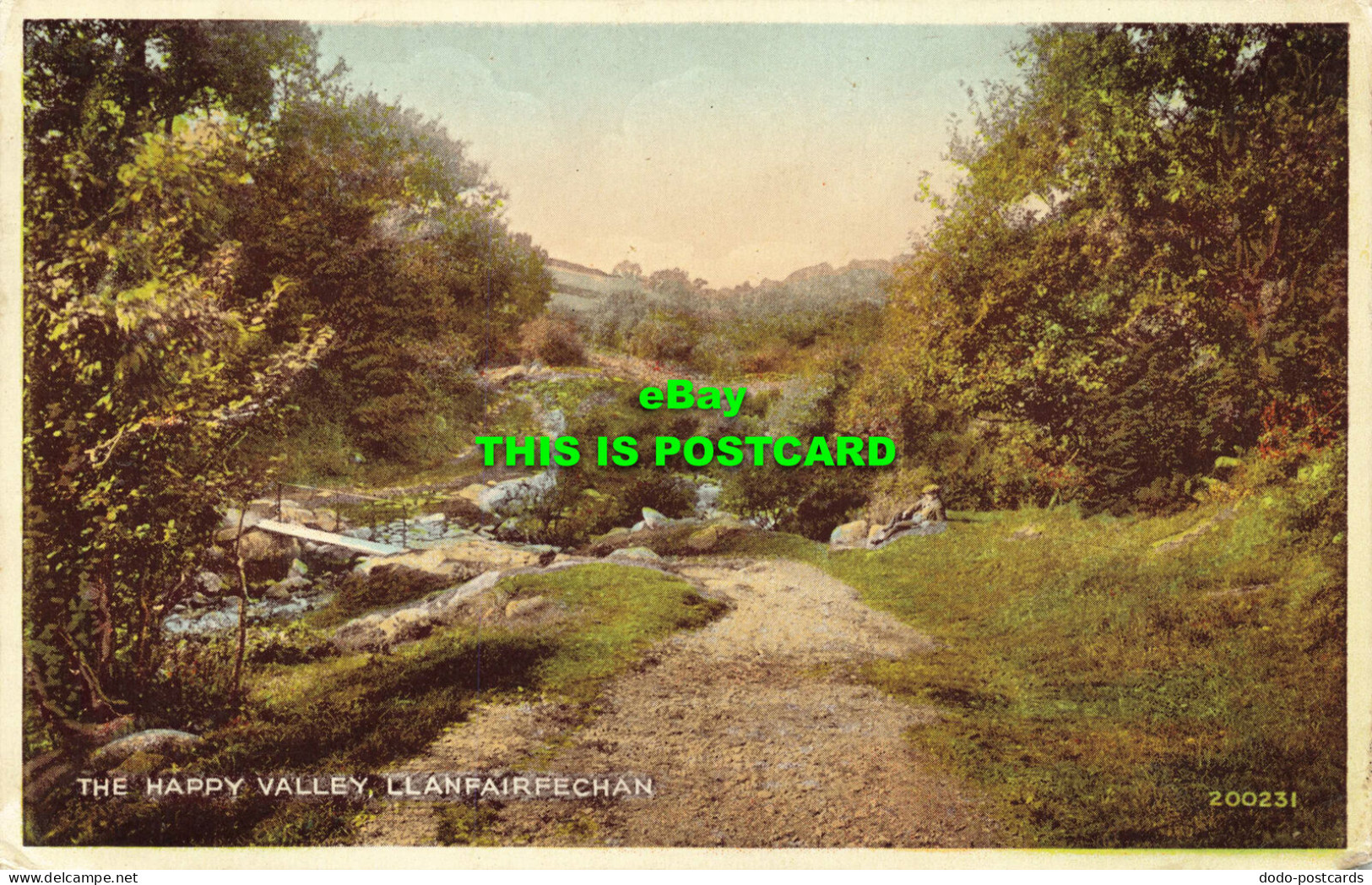 R587401 Happy Valley. Llanfairfechan. 200231. Carbo Colour. Valentines. 1949 - Monde