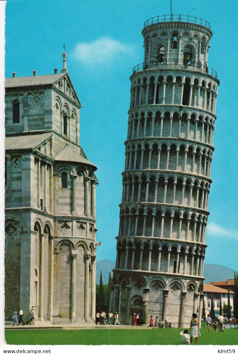 Pisa - Torre Pendente E Abside Del Duomo - Pisa
