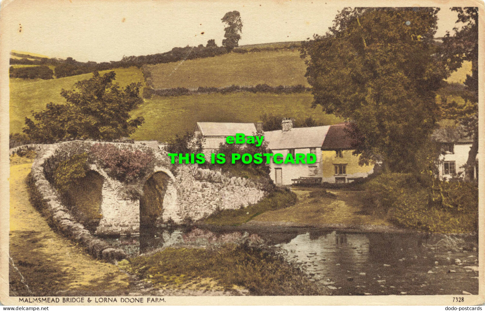 R587416 Malmsmead Bridge And Lorna Doone Farm. 7328. 1956 - Monde