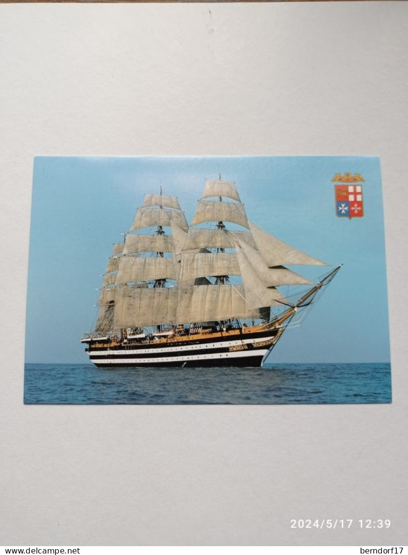 MARINA MILITARE - CARTOLINA AMERIGO VESPUCCI / AMERICA'S CUP 2002-2003 - Other & Unclassified