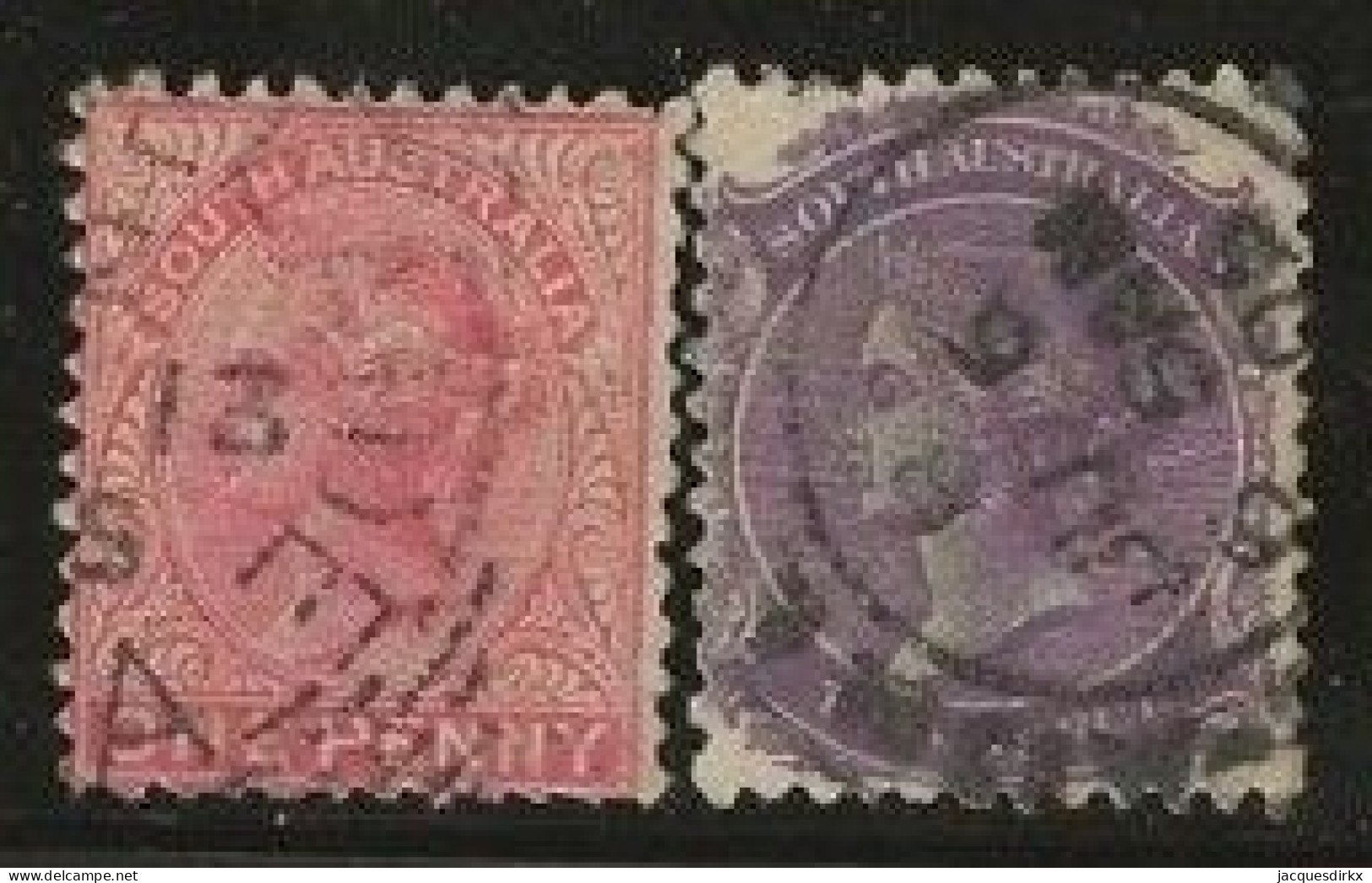 South  Australia     .   SG    .  179/180        .   O      .     Cancelled - Used Stamps