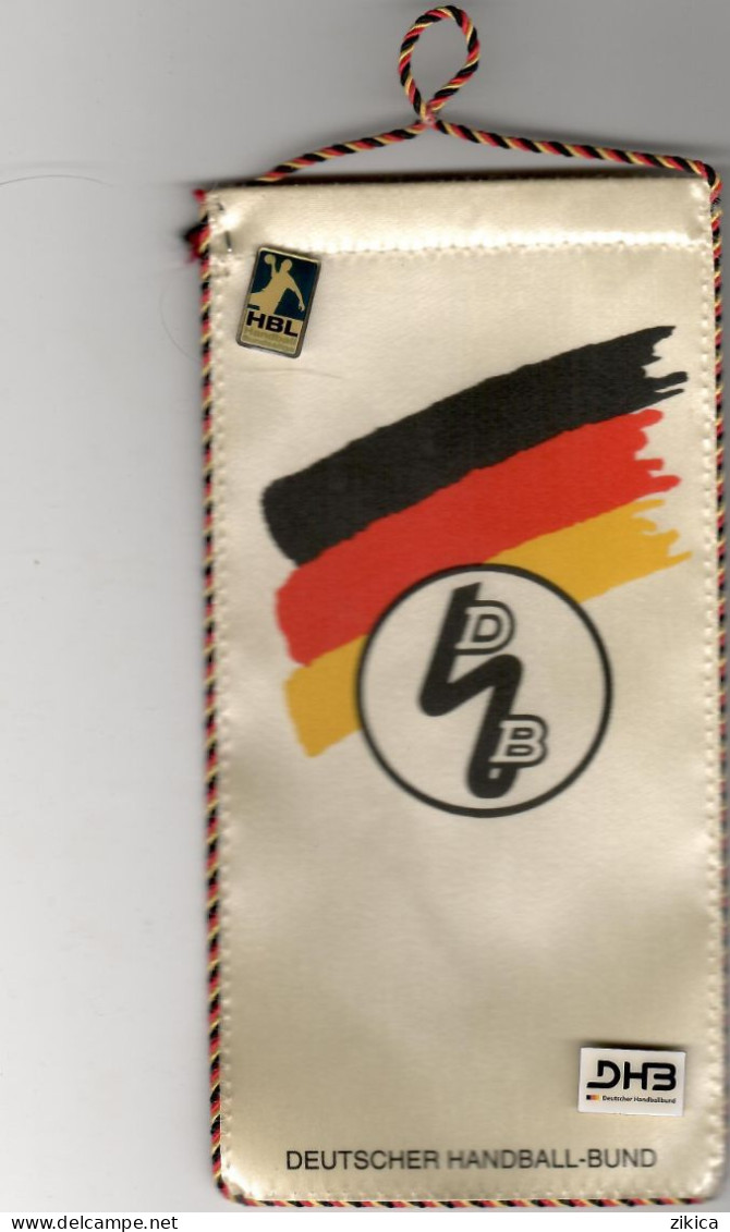Deutscher Handball - Bund Flag And Two Badges - Germany - Balonmano