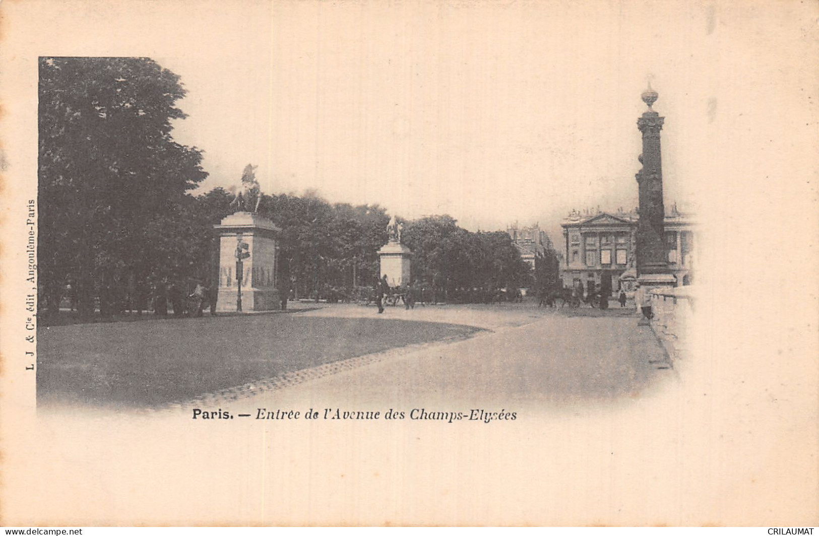 75-PARIS AVENUE DES CHAMPS ELYSEES-N°T5168-D/0049 - Champs-Elysées