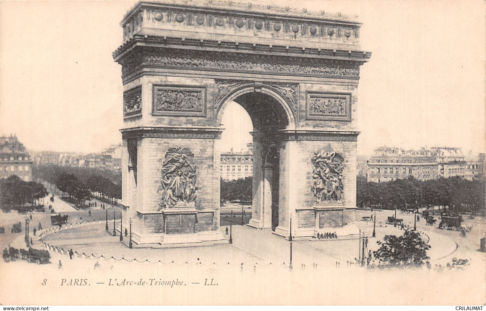 75-PARIS L ARC DE TRIOMPHE-N°T5168-C/0325 - Triumphbogen