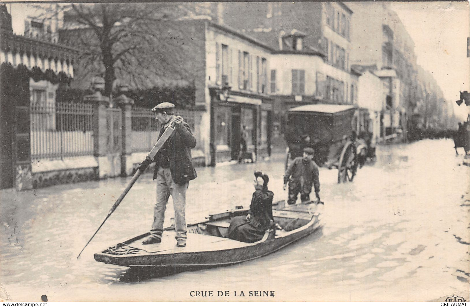 75-PARIS CRUE DE LA SEINE-N°T5168-G/0375 - Inondations De 1910