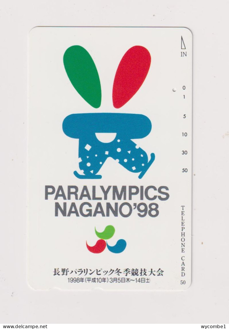 JAPAN  - Paralympics Nagano 1998  Magnetic Phonecard - Japon