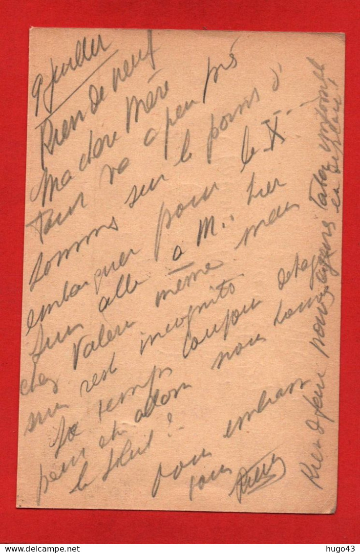 (RECTO / VERSO) CARTE POSTALE FRANCHISE MILITAIRE - CACHET TRESOR ET POSTES LE 10/08/1918 - Lettres & Documents