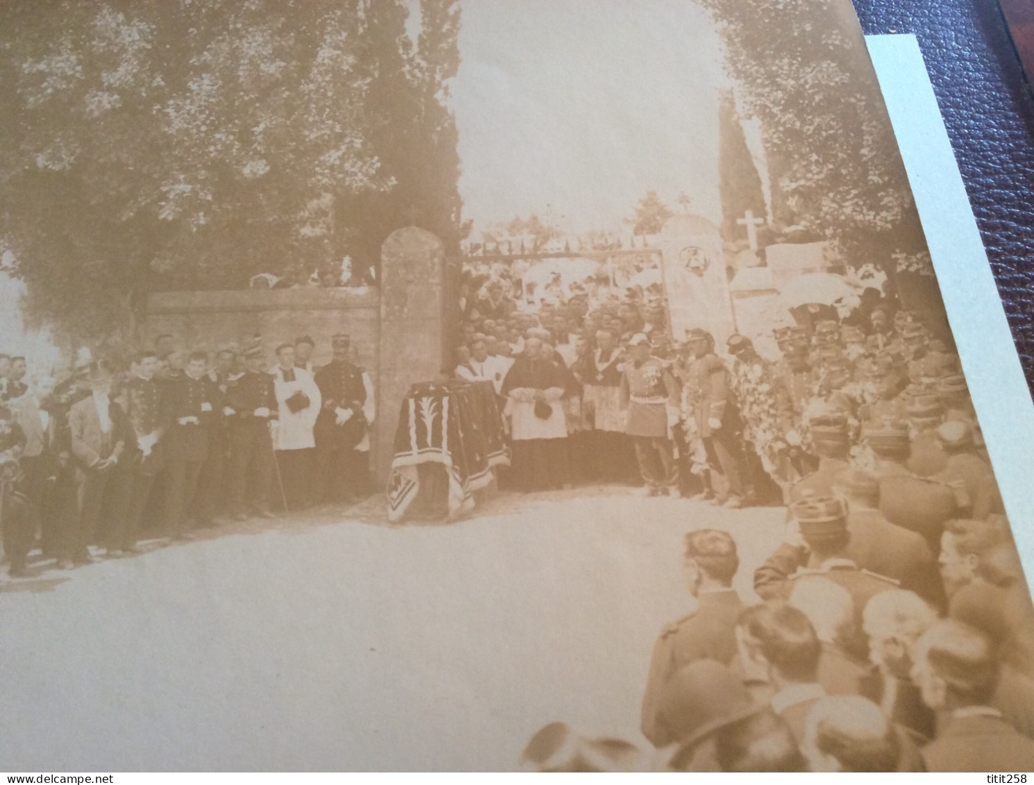 Rare Photos Funérailles Militaire Sénateur Maire Quimper Bretagne Finistére Cathédrale Corentin Cimetiére St Marc 1903