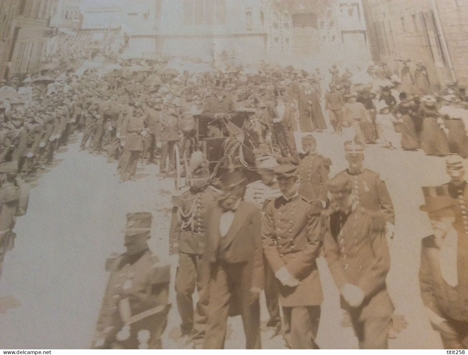 Rare Photos Funérailles Militaire Sénateur Maire Quimper Bretagne Finistére Cathédrale Corentin Cimetiére St Marc 1903