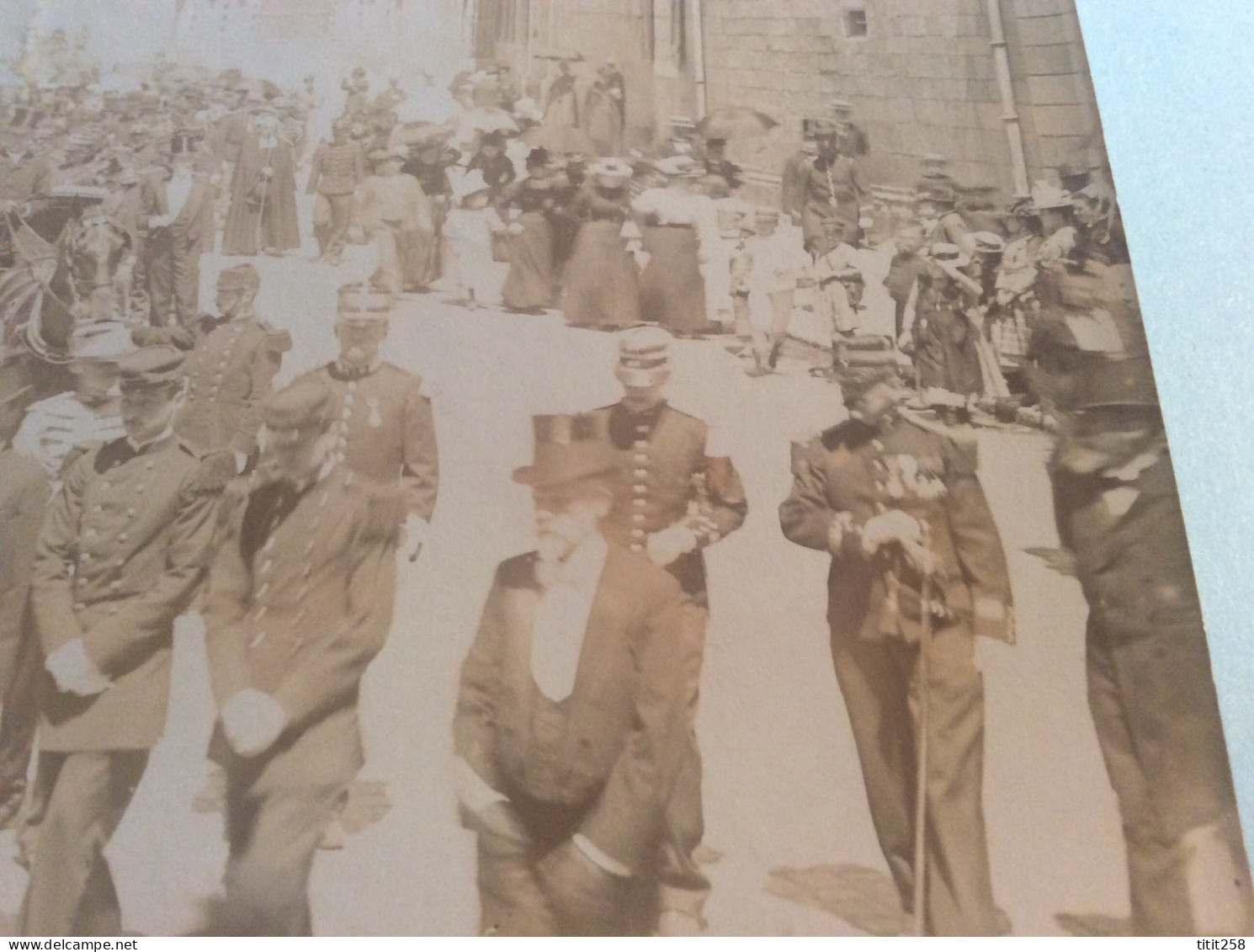 Rare Photos Funérailles Militaire Sénateur Maire Quimper Bretagne Finistére Cathédrale Corentin Cimetiére St Marc 1903