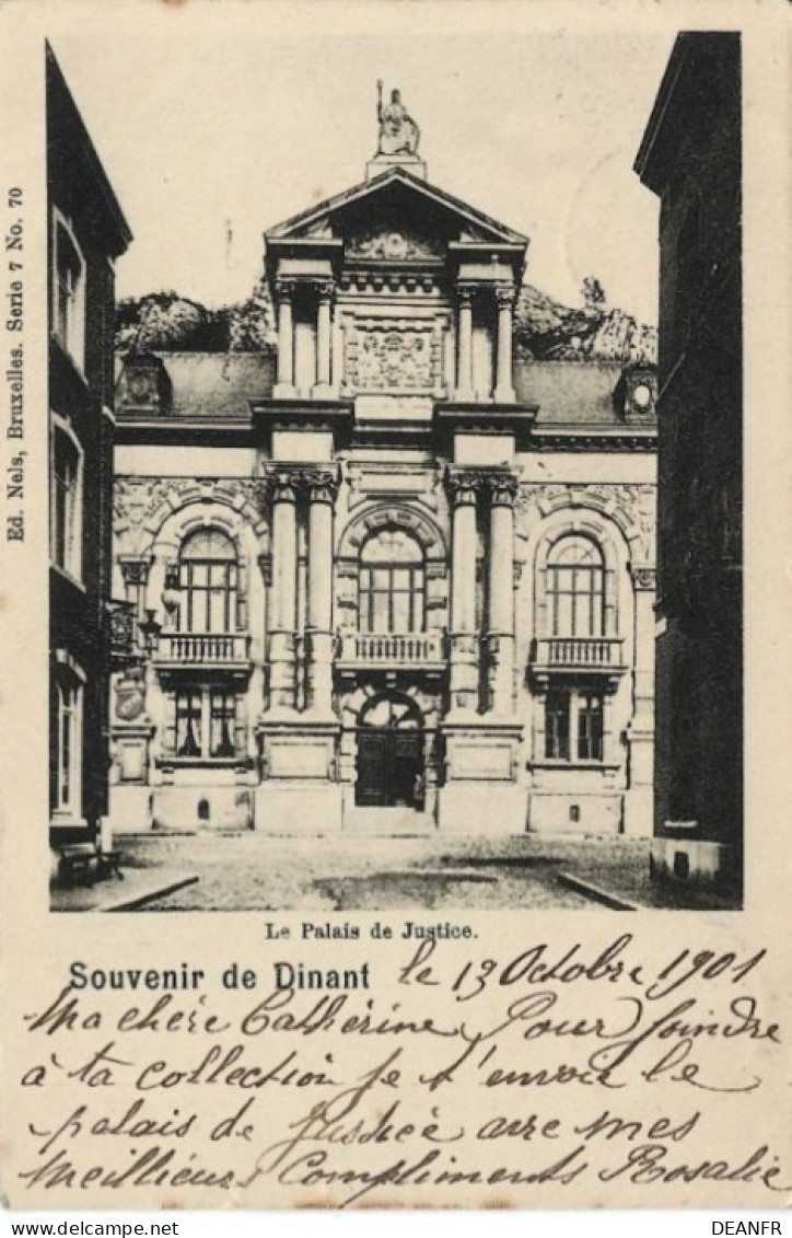 SOUVENIR De DINANT : Le Palais De Justice. - Dinant