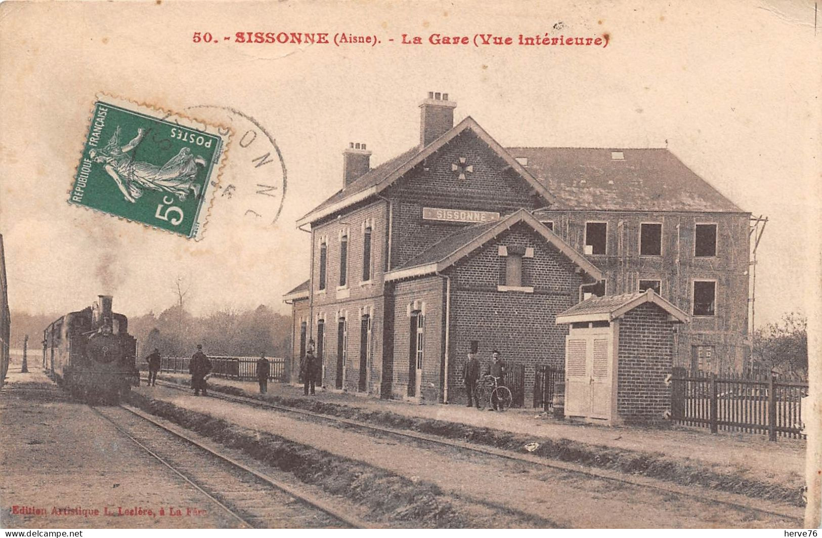 SISSONNE - La Gare (vue Intérieure) - Train - Sissonne