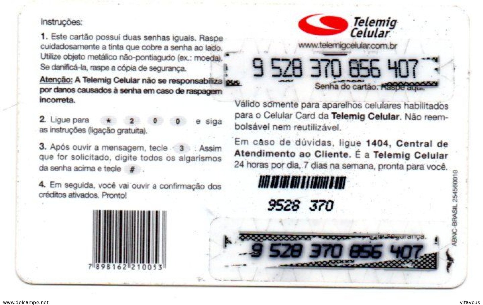 Boisson LIPTON Carte Celular  GSM Brésil Card  Karte (K 417) - Brésil
