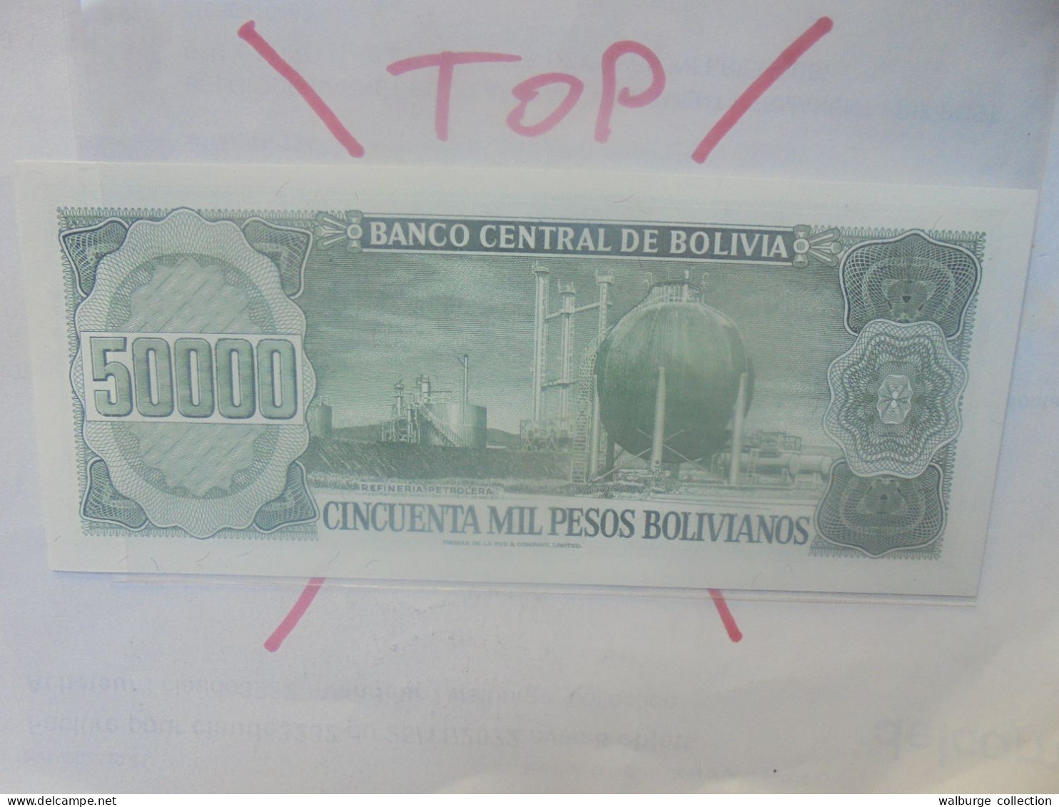 BOLIVIE 50.000 PESOS BOLIVIANOS 1984 Neuf (B.33) - Bolivia
