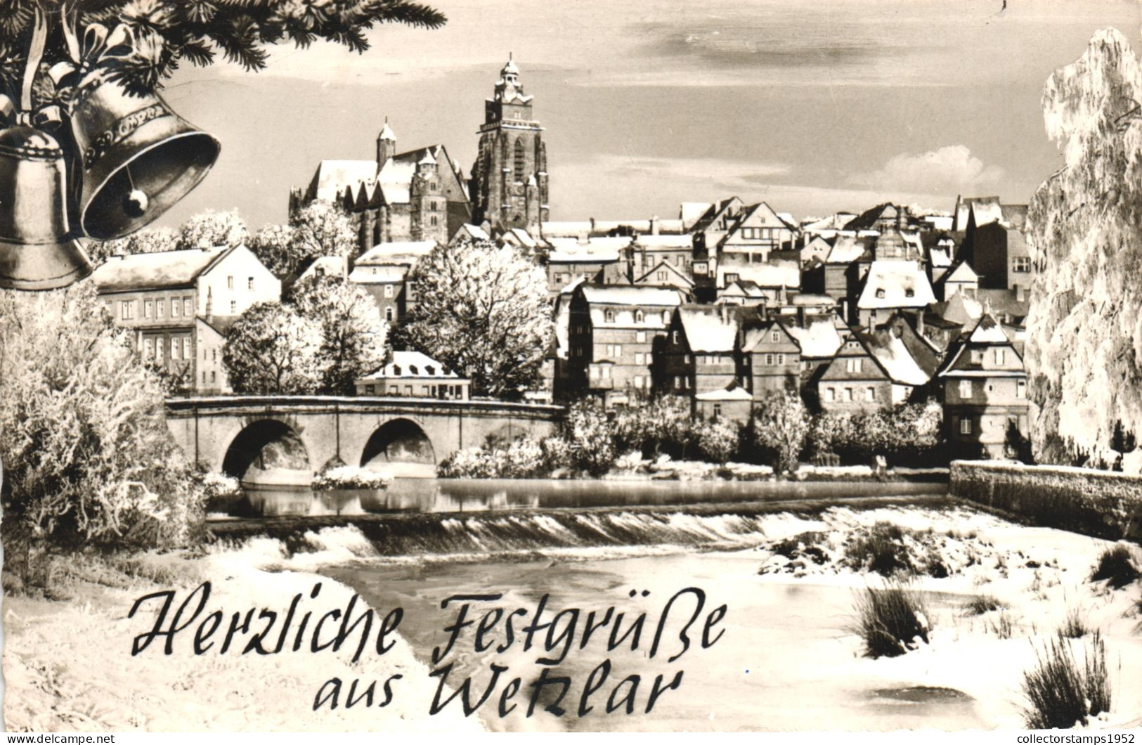 WETZLAR, HESSE, ARCHITECTURE, BELLS, BRIDGE, GERMANY, POSTCARD - Wetzlar