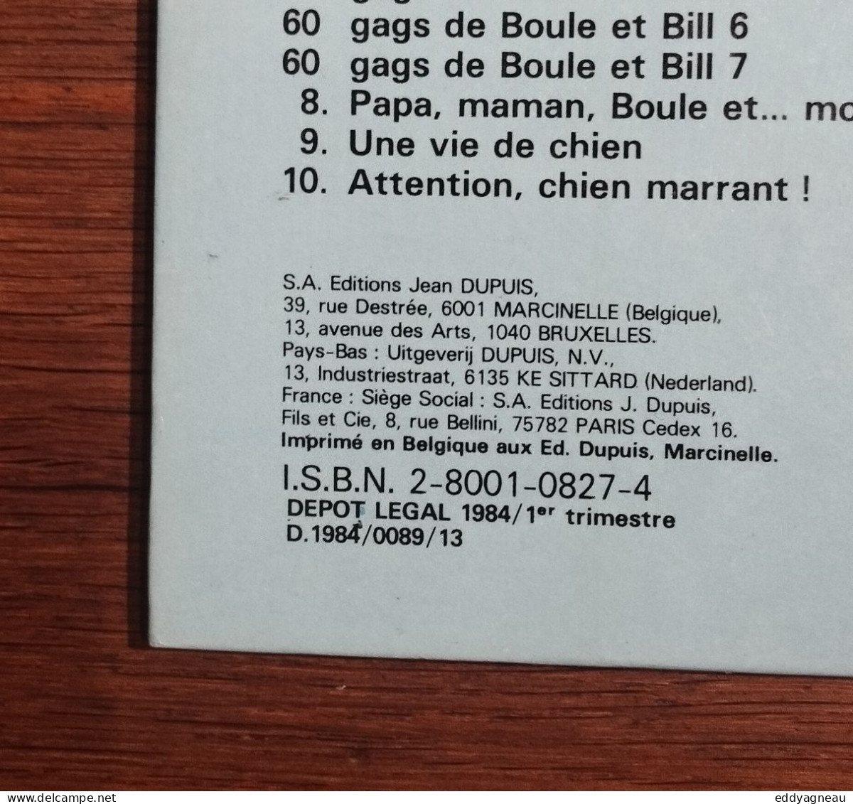 Tillieux - Roba - Jidéhem - La Ribambelle 6 - EO 1984 - Ribambelle, La
