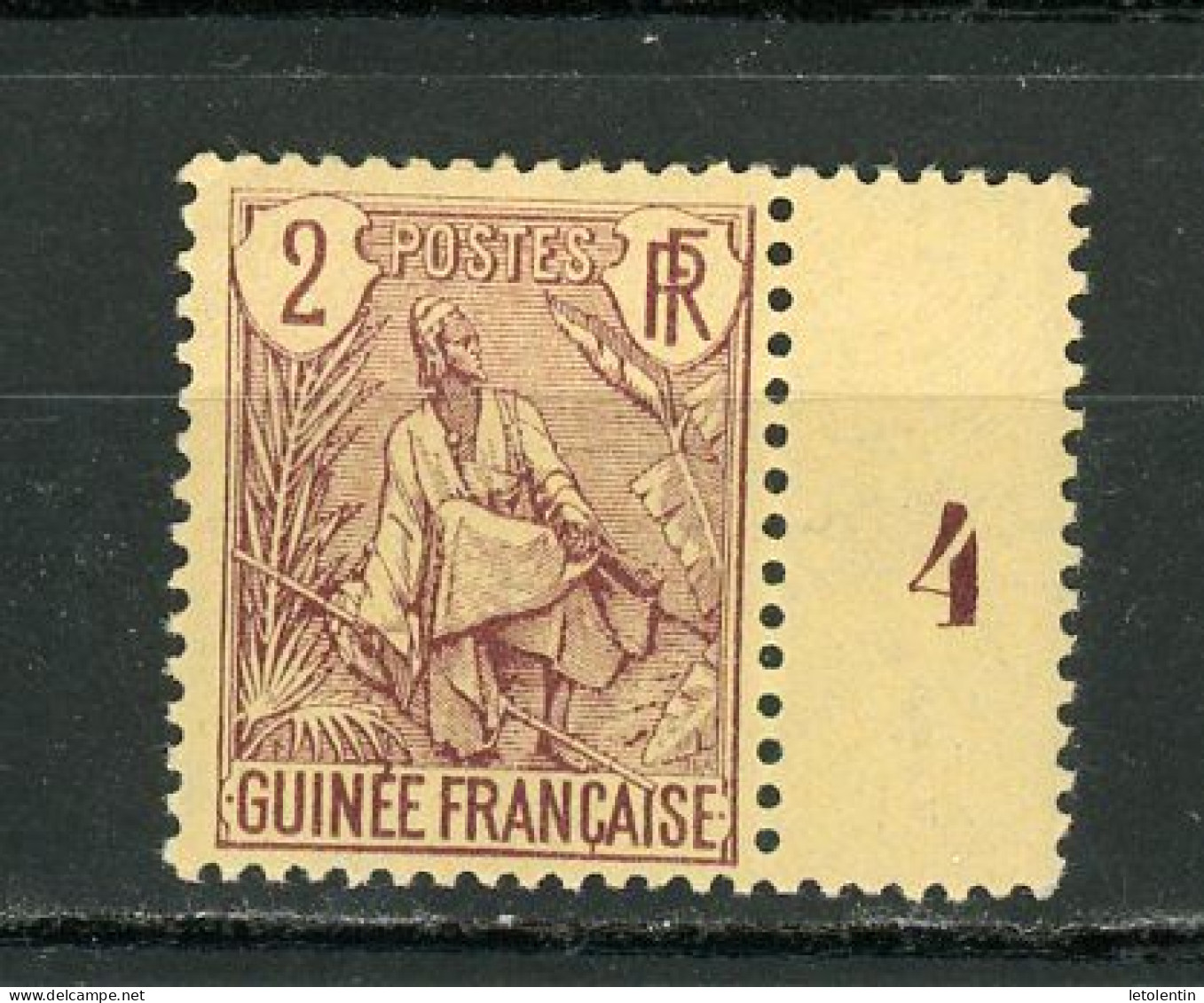 GUINÉE (RF) - BERGER  - N°Yt  19** BORD MILLÉSIME - Unused Stamps