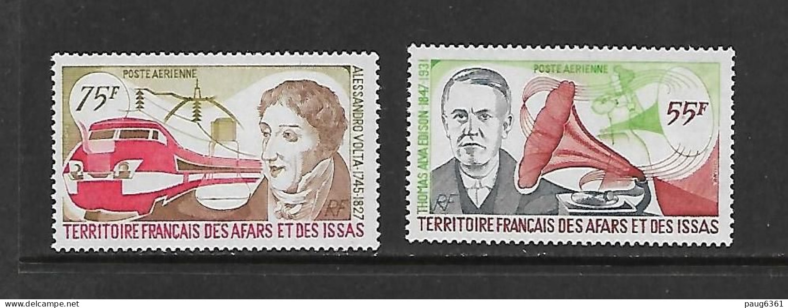 AFARS ET ISSAS 1977 TRAINS-INVENTIONS YVERT N°A100/111 NEUF MNH** - Trains