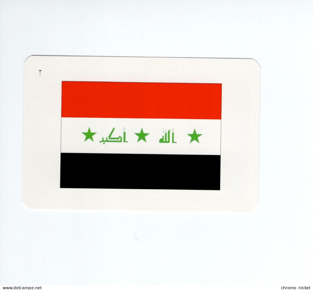 Chromo/carte Plastifiée Moderne IRAQ IRAK Bagdad Asie Asia Drapeau Flag Plan Map 90 X 58 Mm RRR TB - Sonstige & Ohne Zuordnung