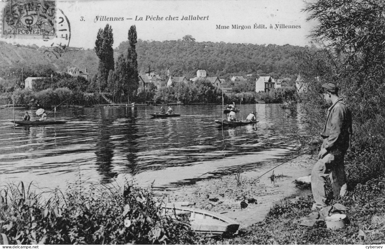 VILENNES - La Pêche Chez Jallabert - Animé - Villennes-sur-Seine