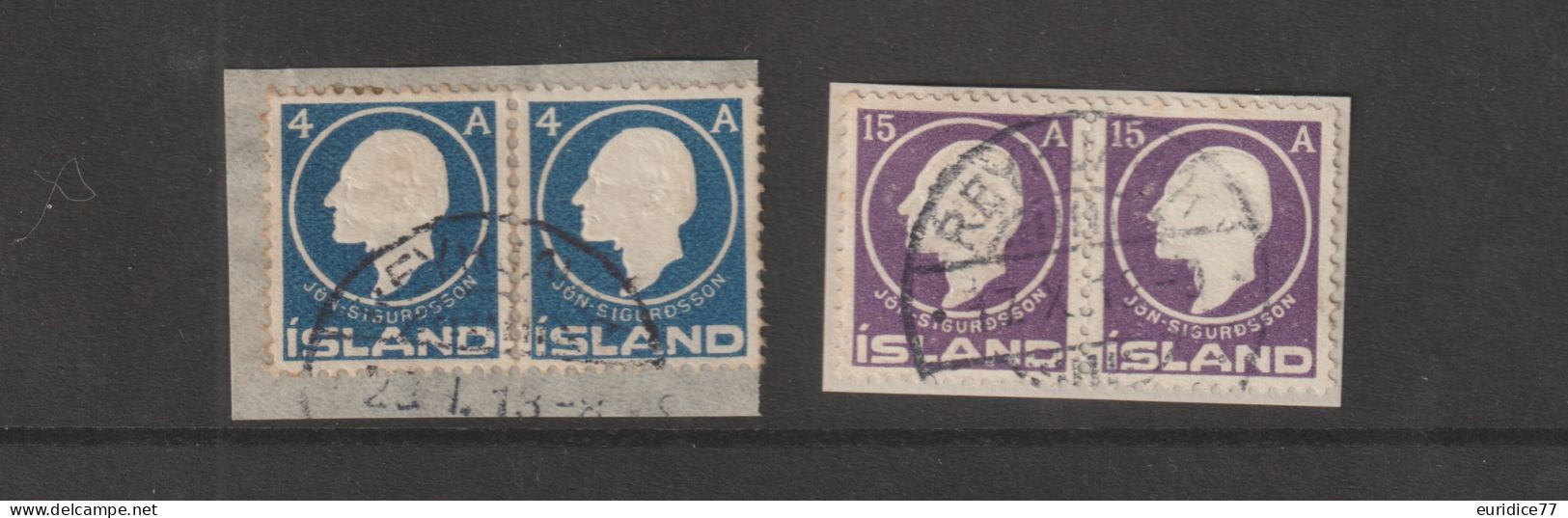 Islande 1911 - Yvert 64/66 Oblitere - Oblitérés