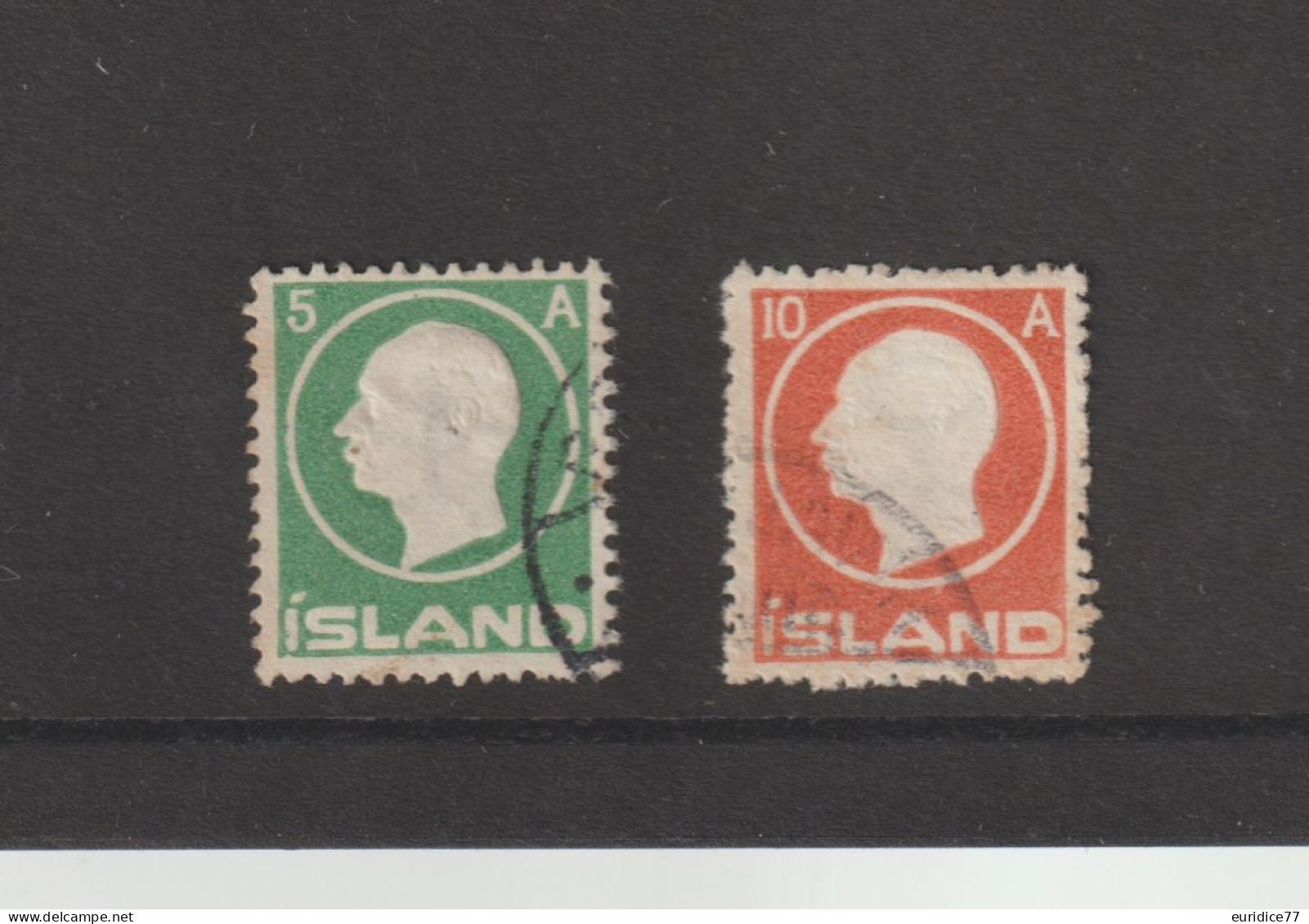 Islande 1912 - Yvert 68/69 Oblitere - Oblitérés