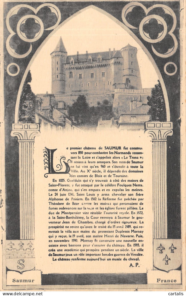 49-SAUMUR LE CHATEAU-N°4222-C/0085 - Saumur