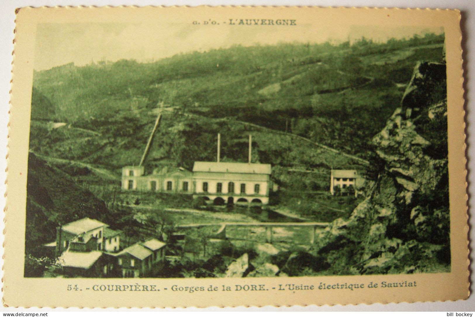 CPA Années 1920  COURPIERE  Usine électrique De Sauviat Editeur Gouttefangeas TBE Saint Flour, - Courpiere