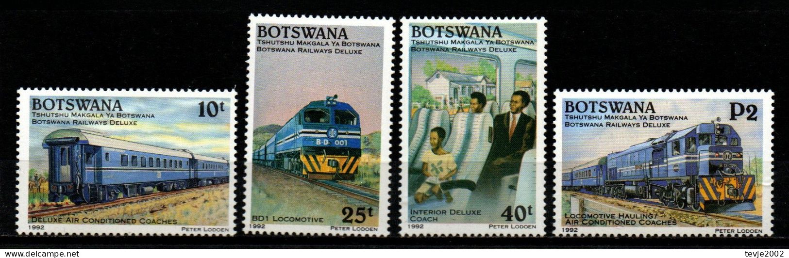 Botswana 1992 - Mi.Nr. 513 - 516 - Postfrisch MNH - Eisenbahnen Railways - Trains