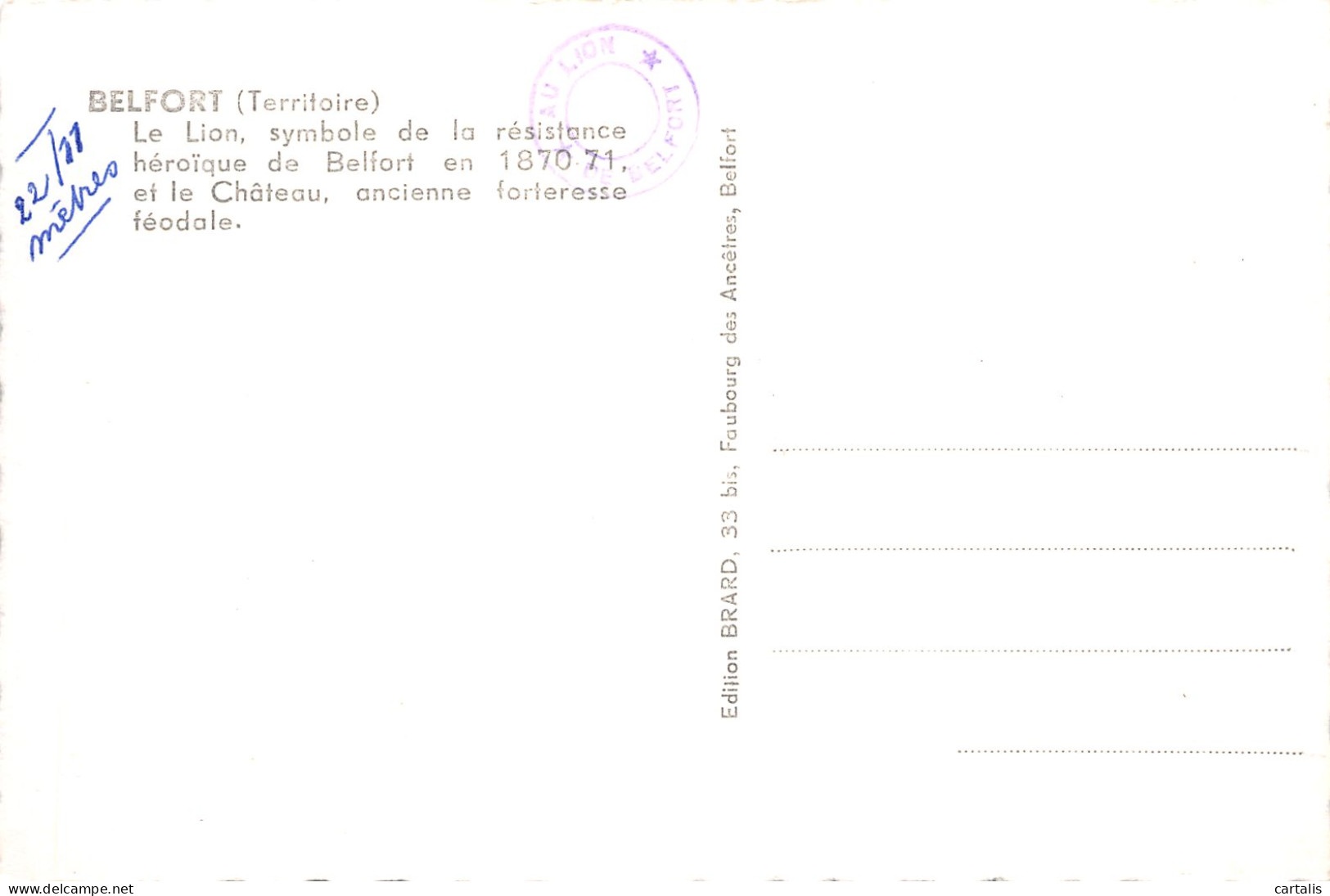 90-BELFORT-N°4223-C/0069 - Belfort - Stadt