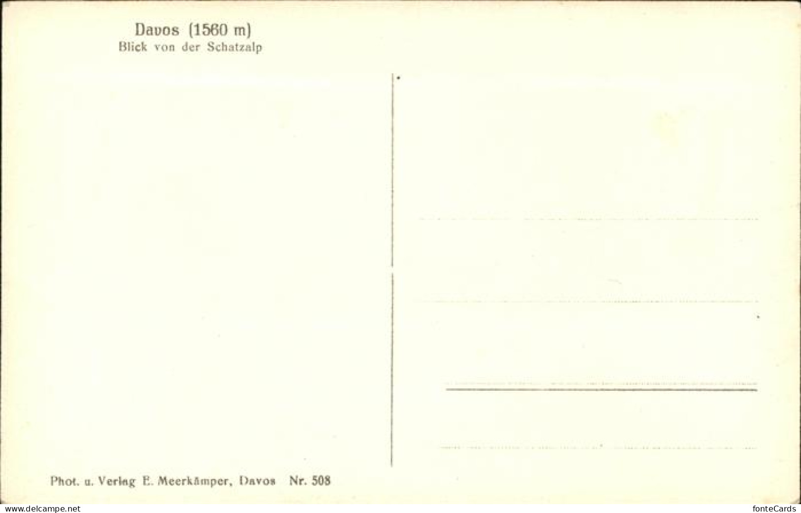 11195413 Davos GR  Davos Platz - Andere & Zonder Classificatie