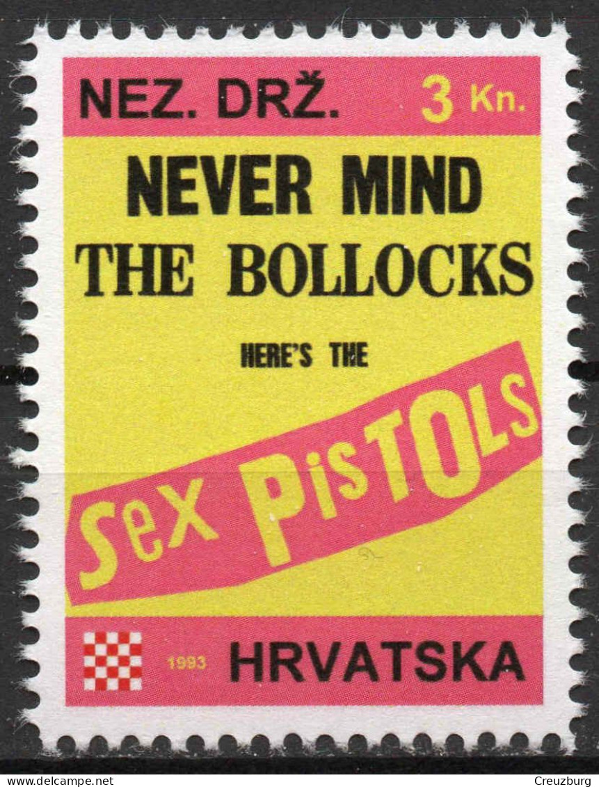 Sex Pistols - Briefmarken Set Aus Kroatien, 16 Marken, 1993. Unabhängiger Staat Kroatien, NDH. - Kroatien