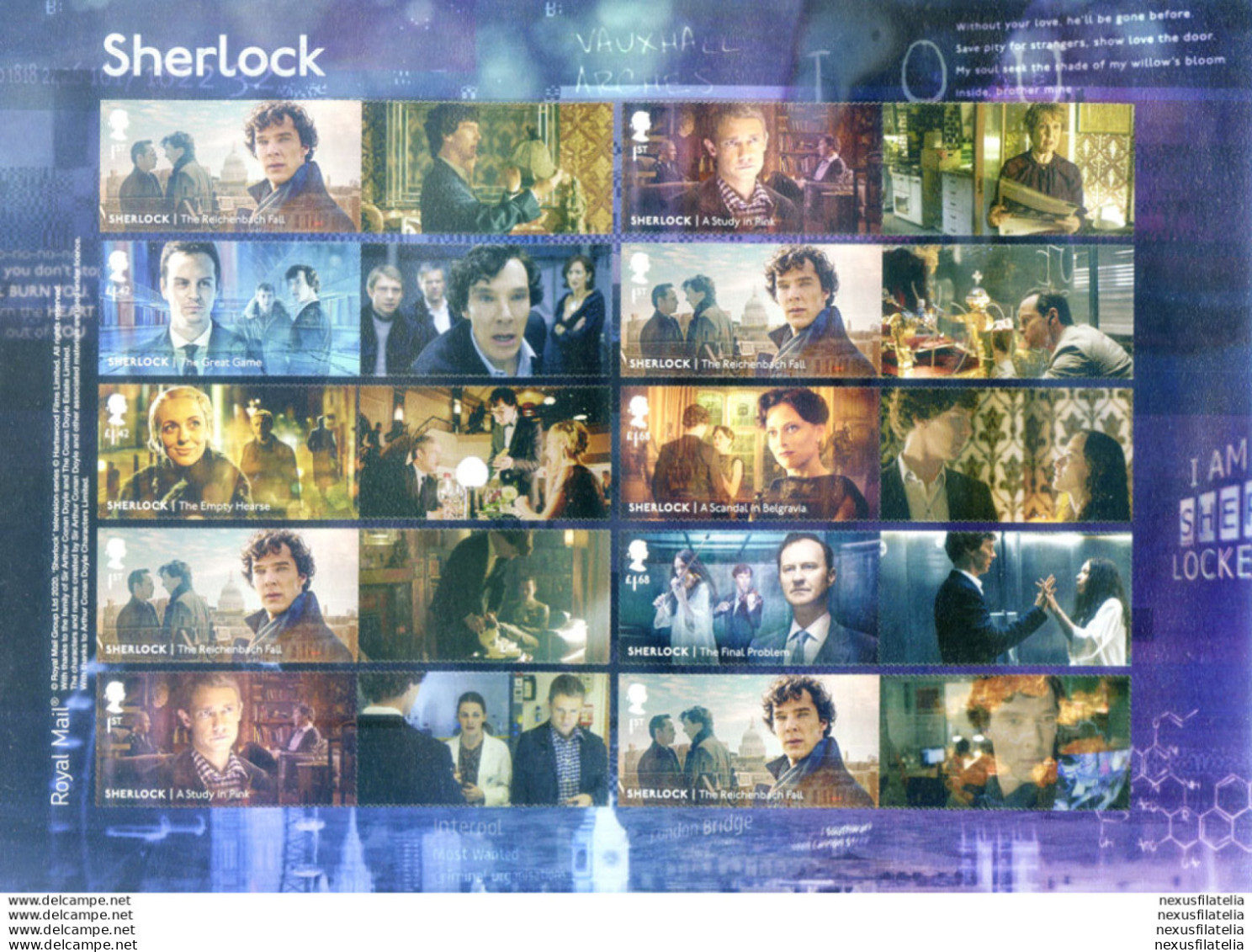 "Sherlock Holmes" 2020. - Blocks & Miniature Sheets
