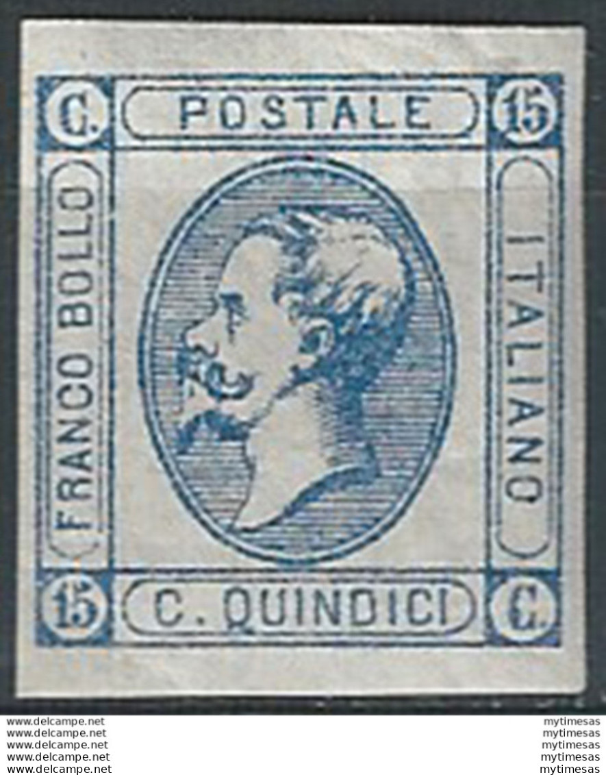 1863 Italia VE II 15c. Matraire I Tipo MNH Sassone N. 12 - Andere & Zonder Classificatie