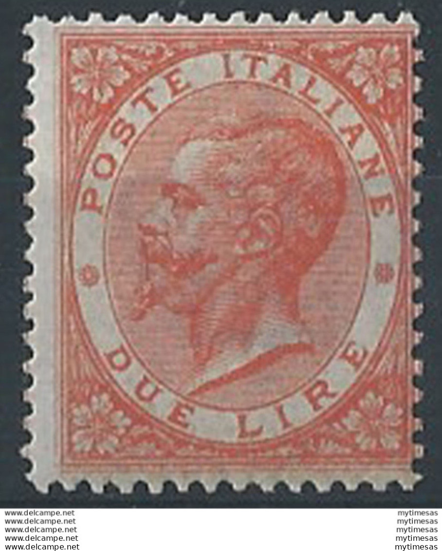 1863-65 Italia VE II Lire 2 Londra MNH Sassone N. L 22 - Autres & Non Classés