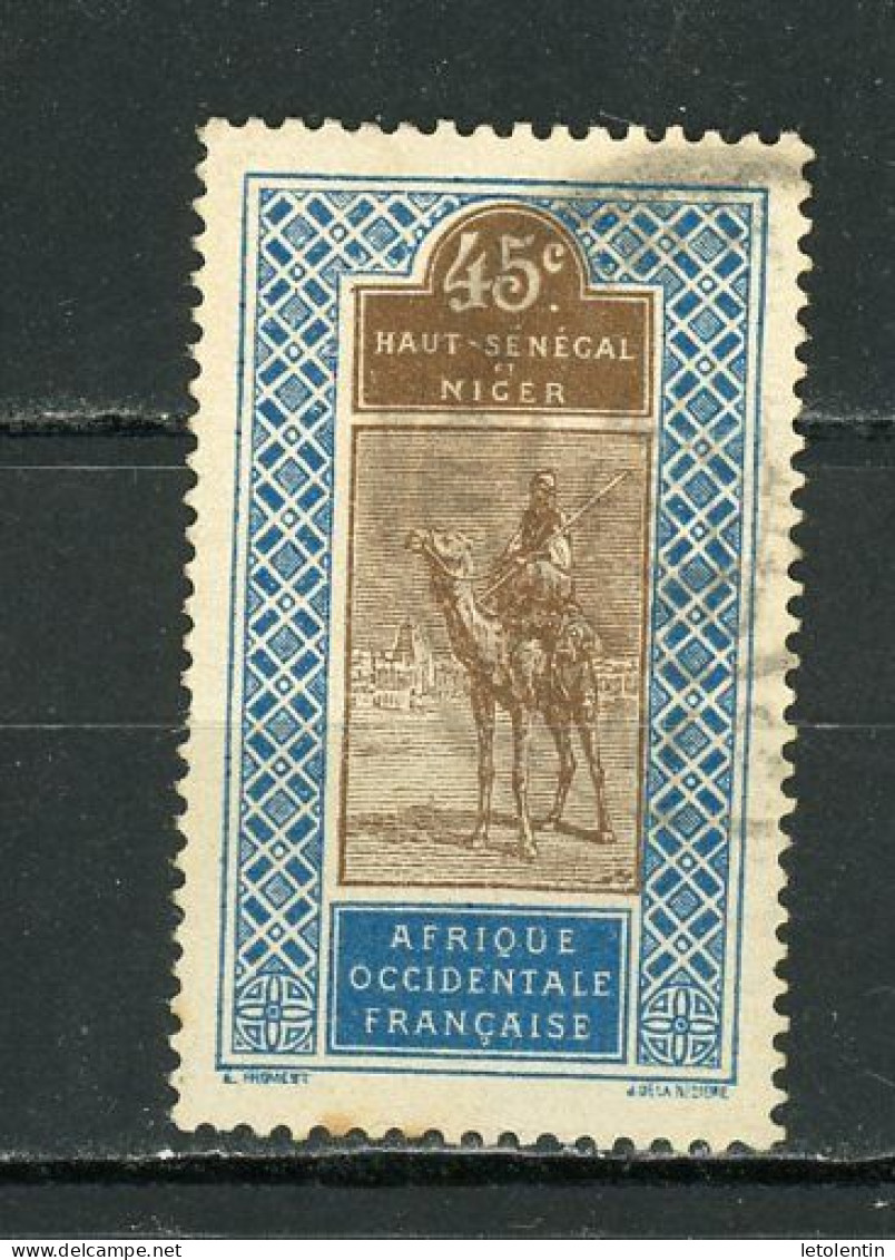 HAUT SENEGAL ET NIGER (RF) - DIVERS - N°Yt  29 Obli. - Used Stamps