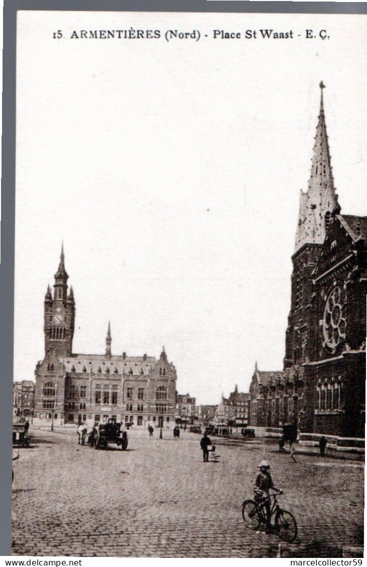 CPA - Armentières - Place St Vaast Be (nord 59) - Autres & Non Classés