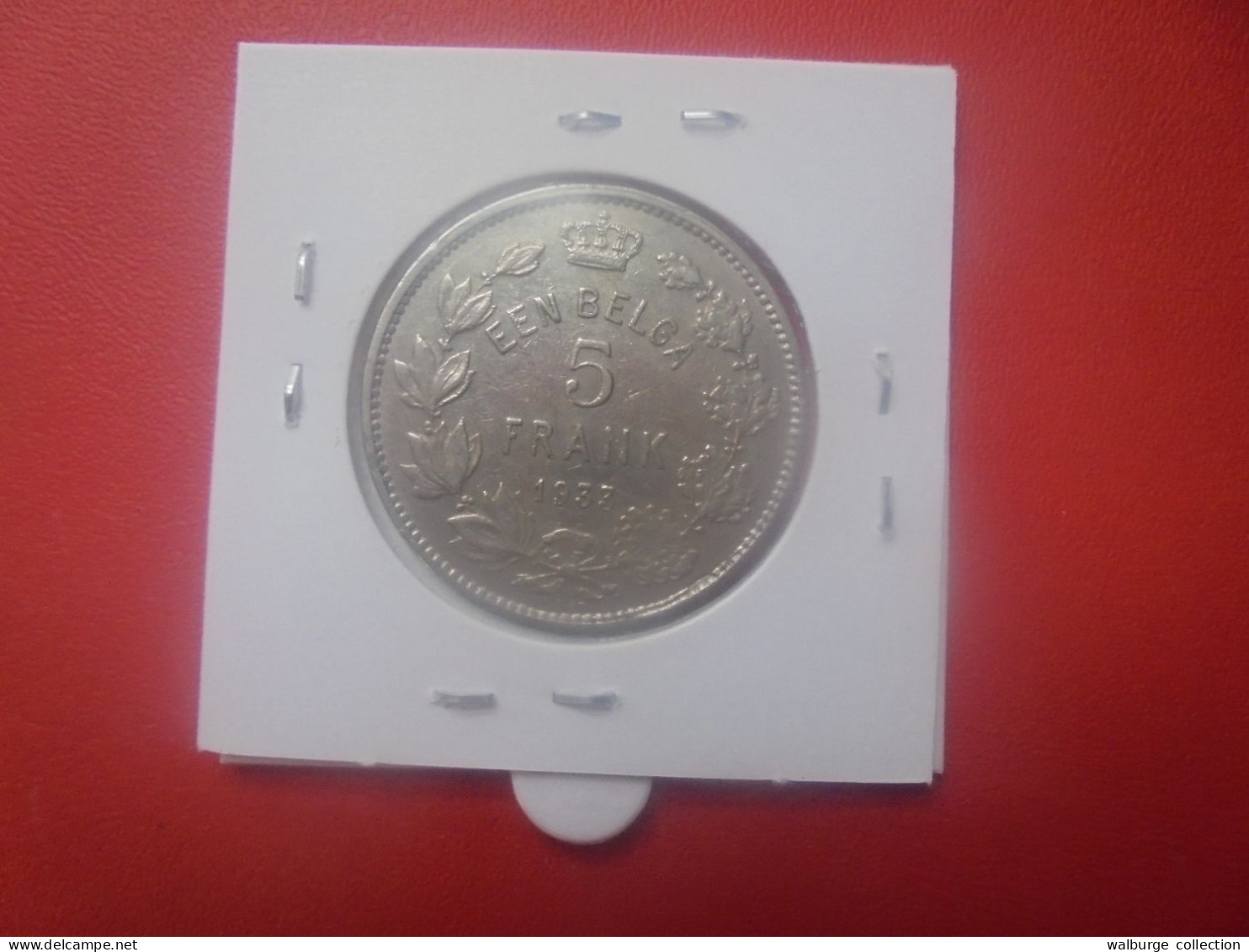 Albert 1er. 5 FRANCS 1933 VL POS.B (A.1) - 5 Francs & 1 Belga