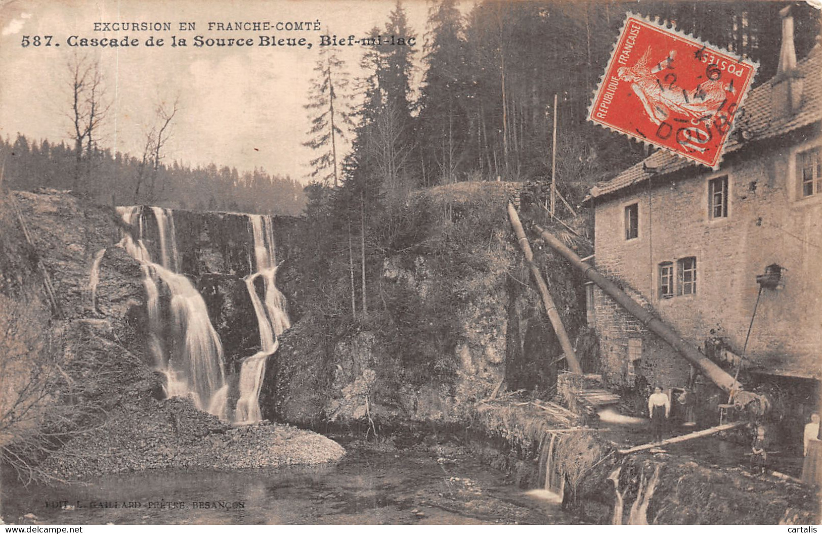 25-CASCADE DE LA SOURCE BLEUE-N°4223-H/0115 - Autres & Non Classés